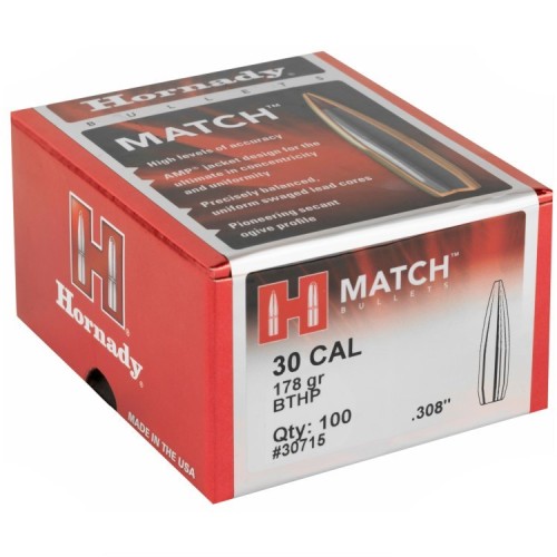HORNADY PALLE CAL 30 GR 178 BTHP