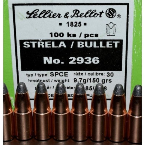 SELLIER &B PALLE CAL 30 GR 150 SPCE