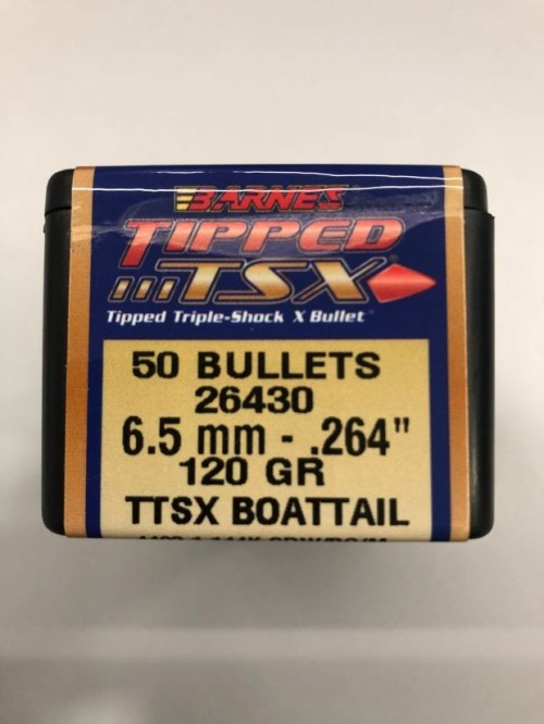 BARNES PALLE TTSX CAL 6,5 MM GR 120