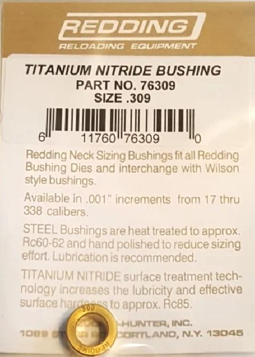 REDDING BUSHING STEEL SIZE 309