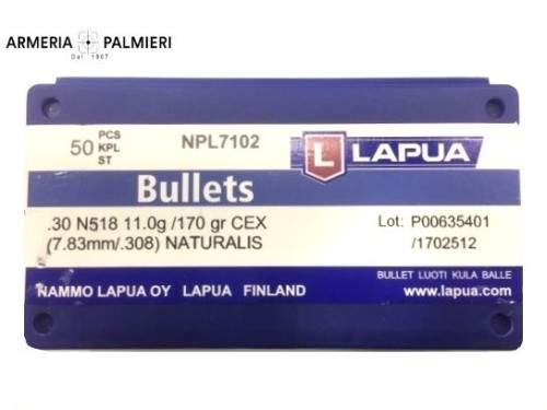 LAPUA PALLE CAL30 NATURALIS 170GR