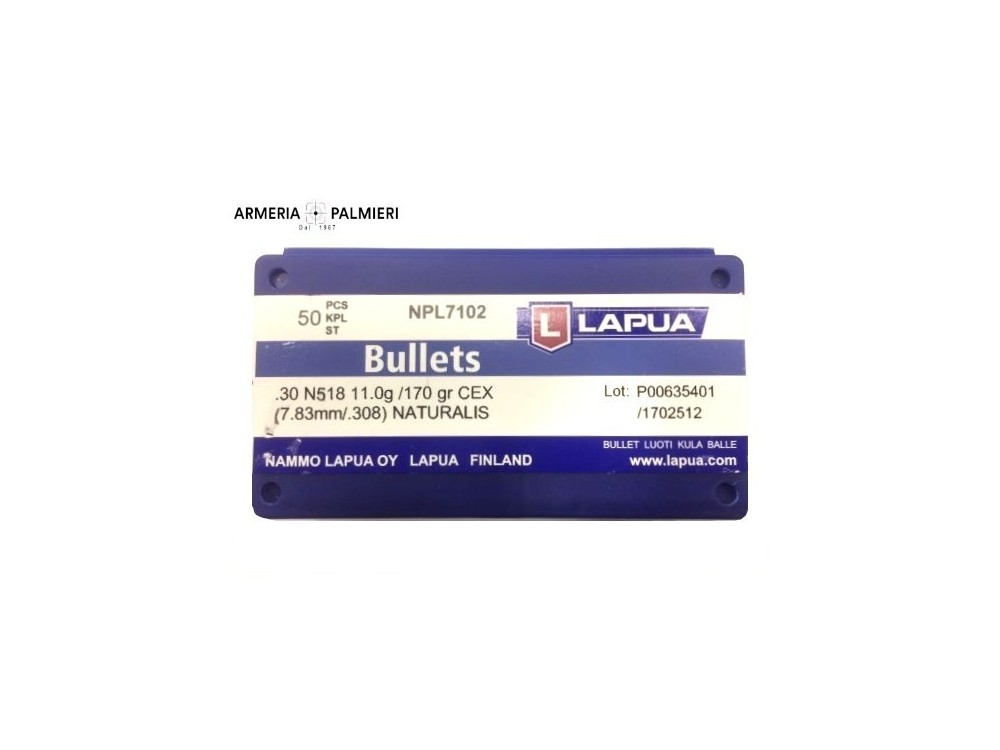 LAPUA PALLE CAL30 NATURALIS 170GR