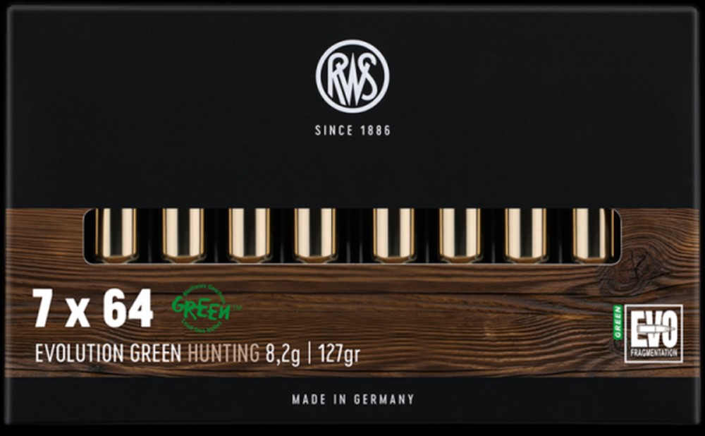 RWS CARICHE 7X64 EVO GREEN  127GR