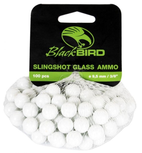 BLACKBIRD SFERE VETRO BIANCO 100 PZ
