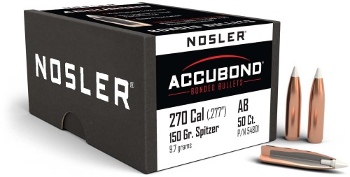 NOSLER ACCUBOND PALLE 270 GR 150