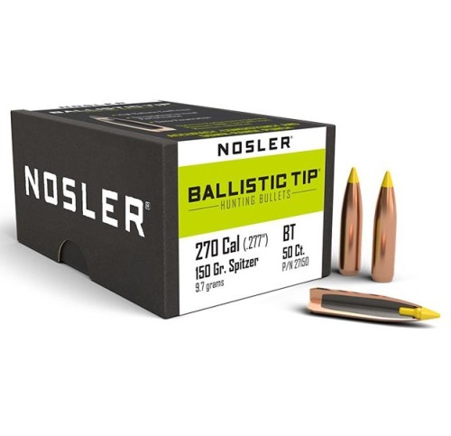 NOSLER B TIP PALLE C270 GR 150 QT50