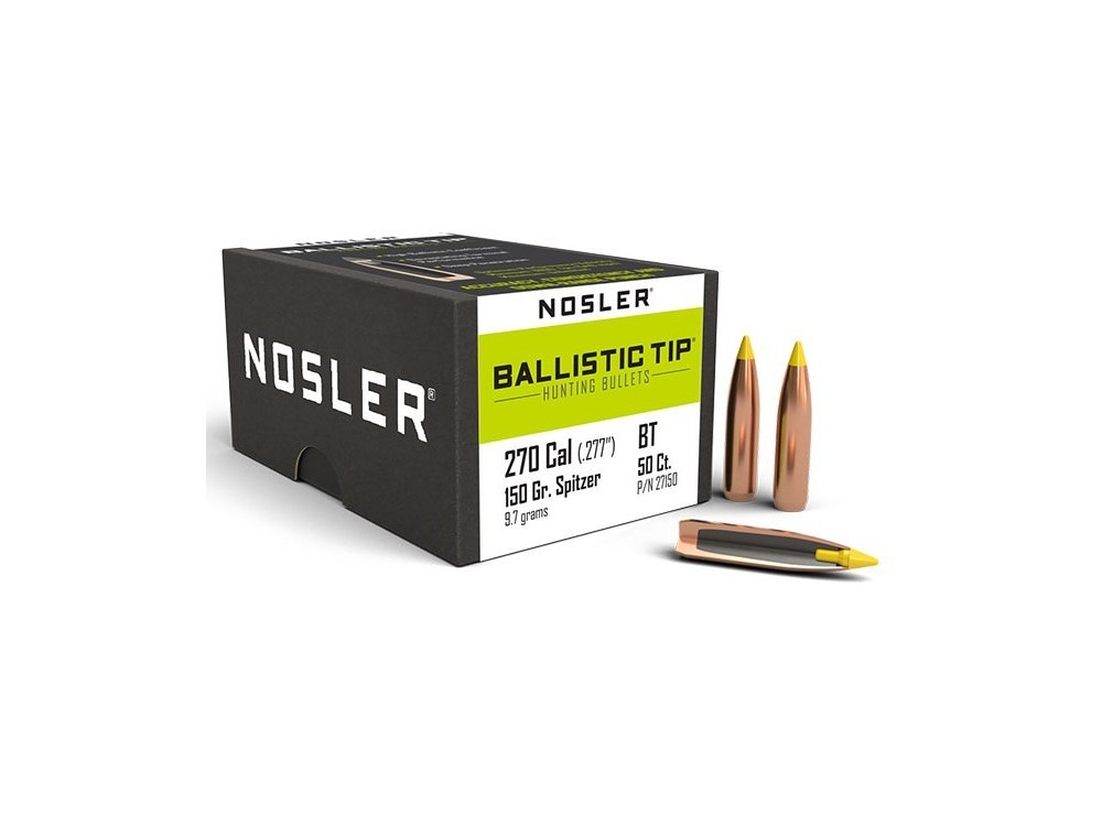 NOSLER B TIP PALLE C270 GR 150 QT50