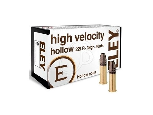 ELEY CARICHE 22LR HV HOLLOW 38 GR