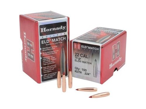 HORNADY PALLE CAL22 75GR ELD MATCH