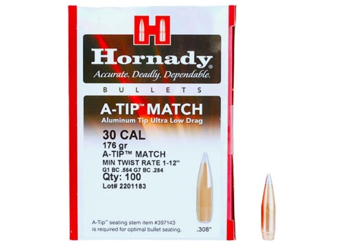 HORNADY PALLE CAL 30 GR 176 A-TIP