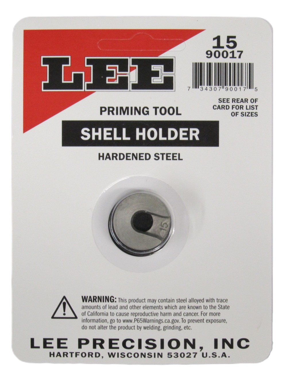 LEE PRIMING TOOL SHELL HOLDER N15