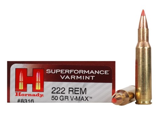 HORNADY CARICHE 222 REM 50 GR QT 20