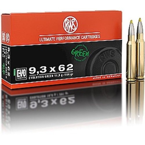 RWS CARICHE 9,3 X 62  GR 184 GREEN