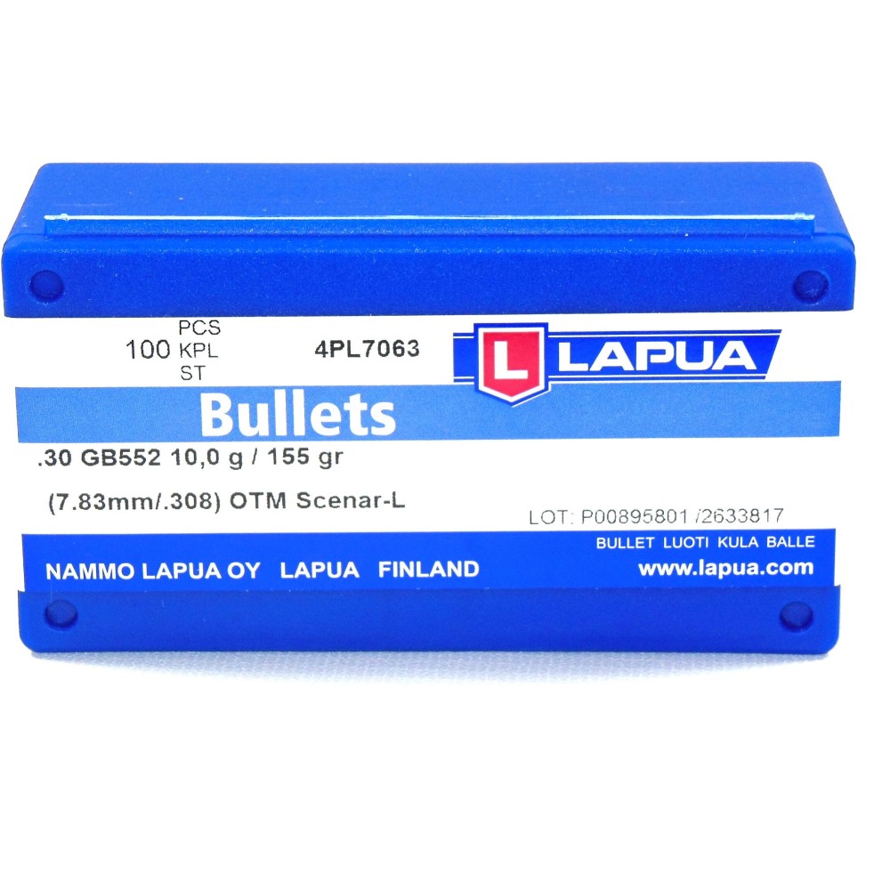 LAPUA PALLE CAL30 155 GR SCENAR L