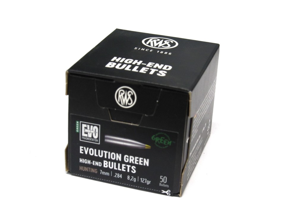 RWS PALLE 7MM GR 127 EVO GREEN