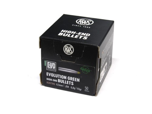 RWS PALLE 6,5 MM GR 93 EVO GREEN