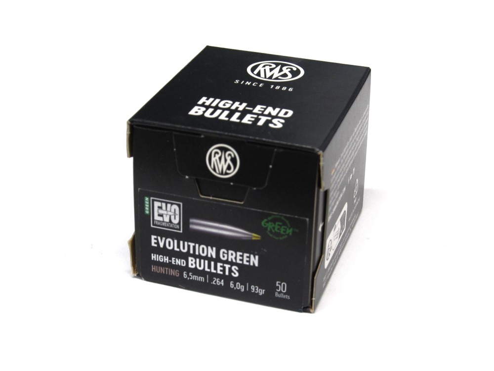 RWS PALLE 6,5 MM GR 93 EVO GREEN