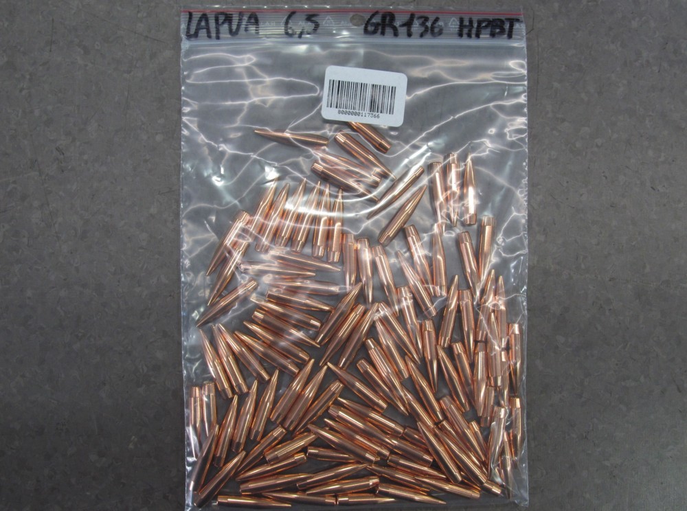 LAPUA PALLE C6,5MM 136GR SCENAR L