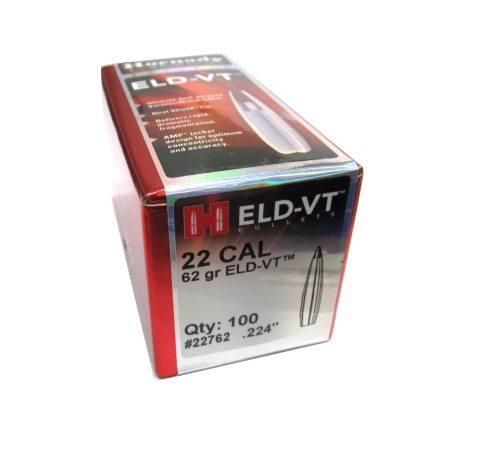 HORNADY PALLE CAL 22 62 GR ELD-VT