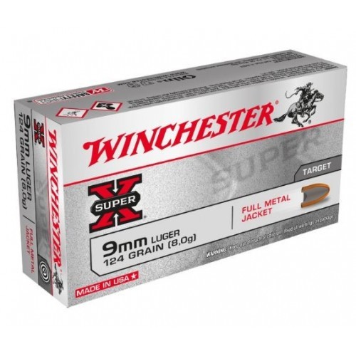 WINCHESTER CARICHE 9MM QT 50 FMJ