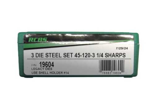 RCBS 3DIE STEEL 45-120 3 1/4 SHARPS