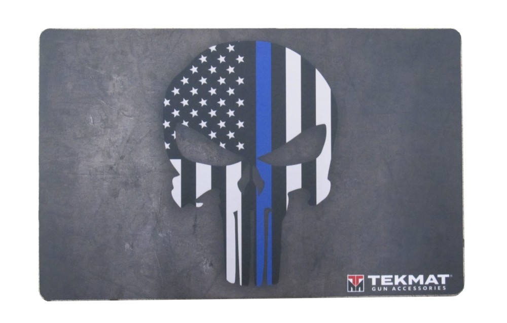 TEKMAT PUNISHER BLUE LINE POLICE