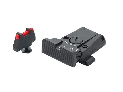 LPA SET MIRE FIBRA REGOLABILI GLOCK