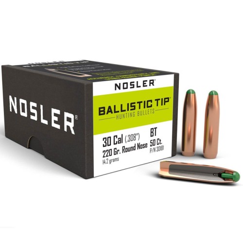 NOSLER CAL 30 GR 220 RN QT 50