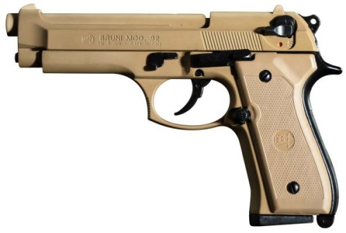 BRUNI BERETTA 92 TAN CAL 9PAK