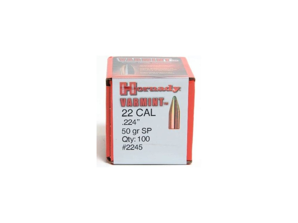 HORNADY PALLE CAL 22 50 GR SP