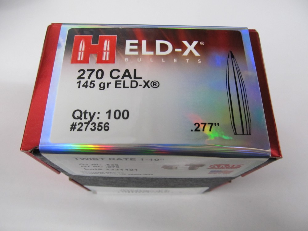 HORNADY PALLE CAL270 GR 145 ELD-X