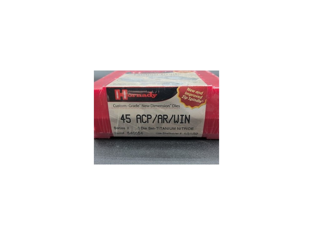 HORNADY 3 DIES SET 45 ACP