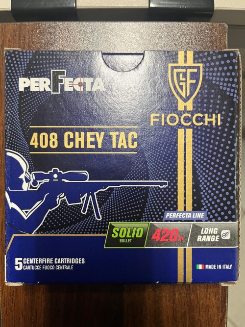 FIOCCHI CARICHE C408 CHEY TAC SOLID