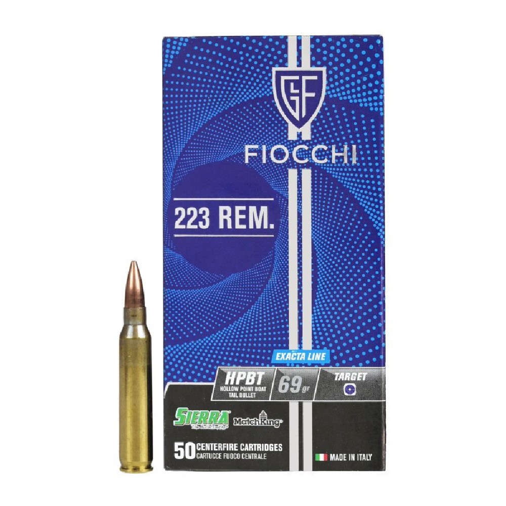 FIOCCHI CARICHE 223 REM EXACTA 69G