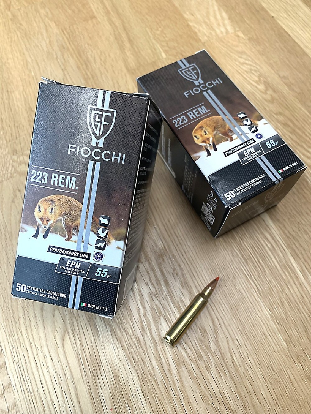 FIOCCHI CARICHE 223 REM 55 GR EPN