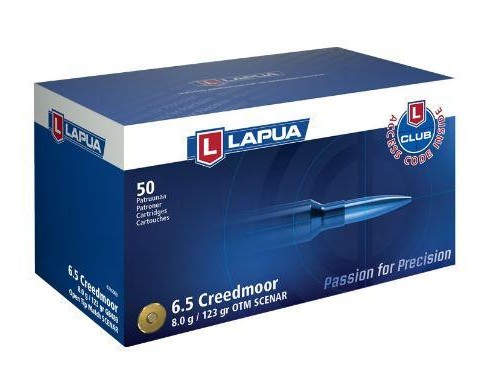 LAPUA CARICHE C6,5 CREED GR 123 OTM