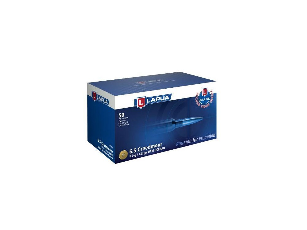 LAPUA CARICHE C6,5 CREED GR 123 OTM
