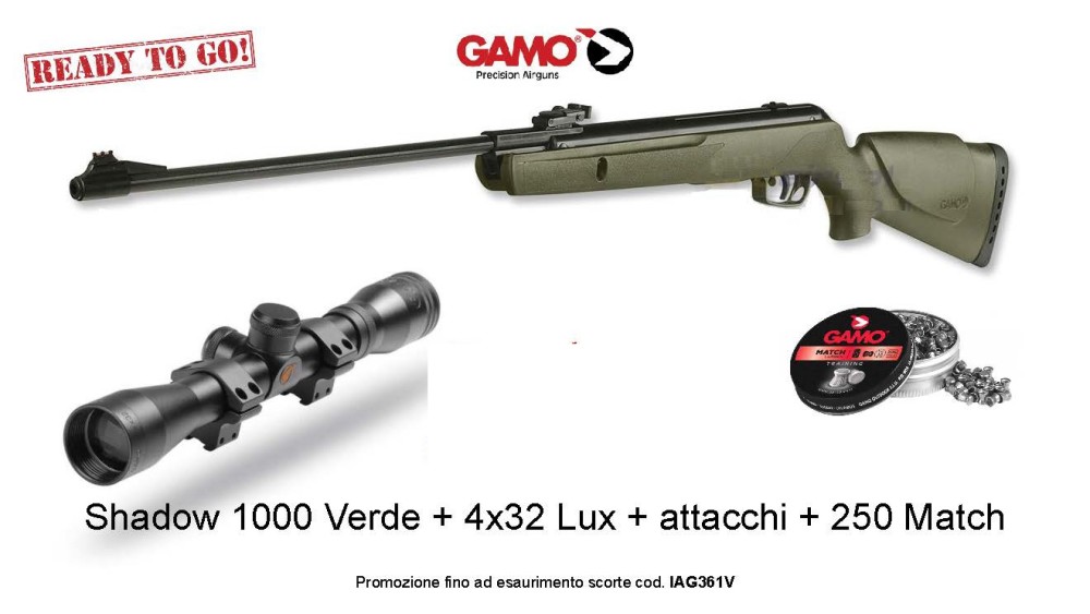 GAMO KIT SHADOW 1000 F 4,5 LIBERA