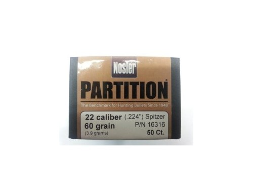 NOSLER PARTITION C22 GR 60 QT50
