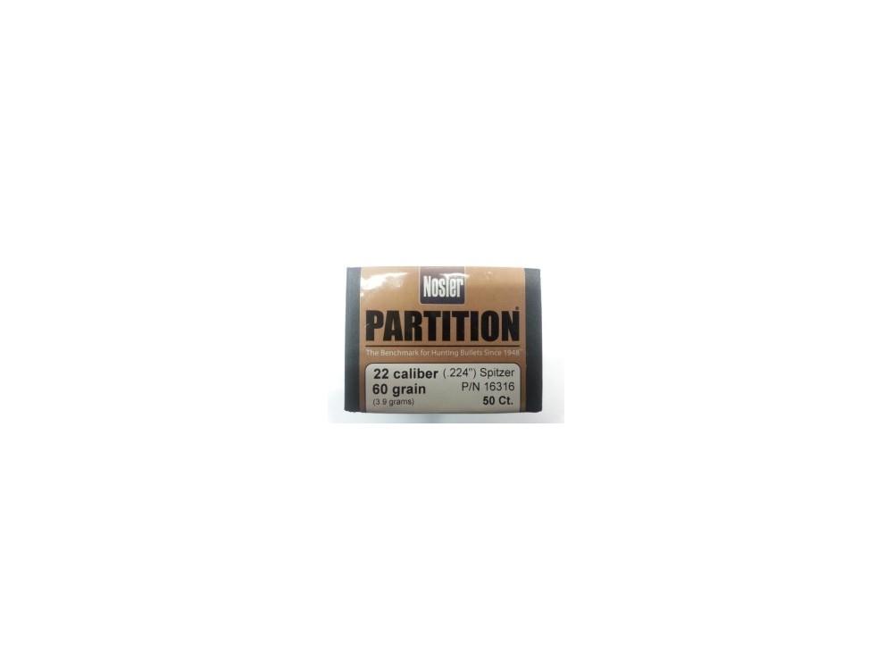 NOSLER PARTITION C22 GR 60 QT50