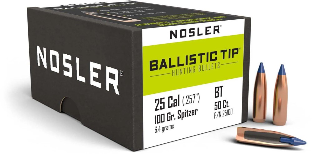 NOSLER B TIP  PALLE CAL25 GR 100