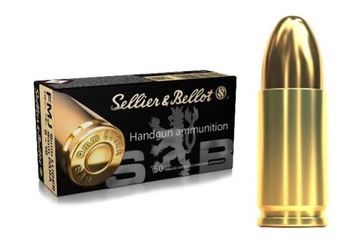 S&B CARICHE 9X19 FMJ 115 GR QT 50