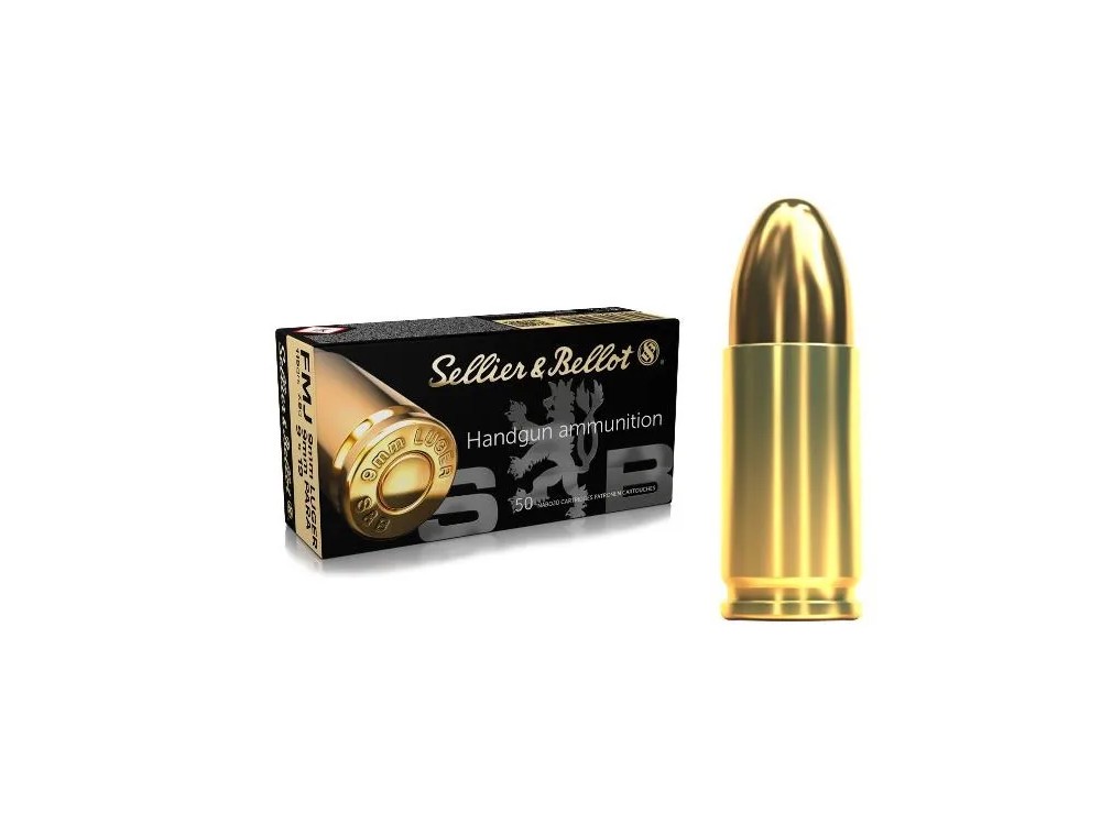 S&B CARICHE 9X19 FMJ 115 GR QT 50