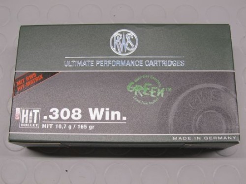 RWS CARICHE 308 WIN HIT 165 GR