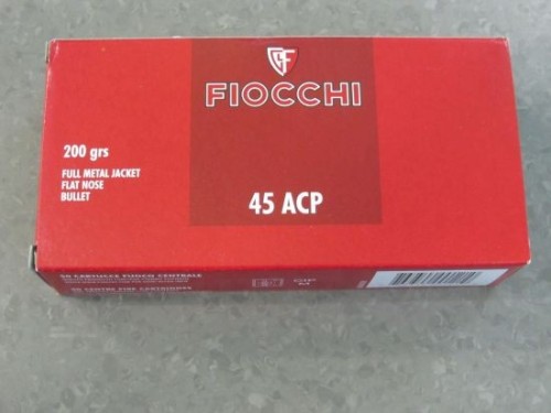 FIOCCHI CARICHE 45ACP FMJFN GR 200