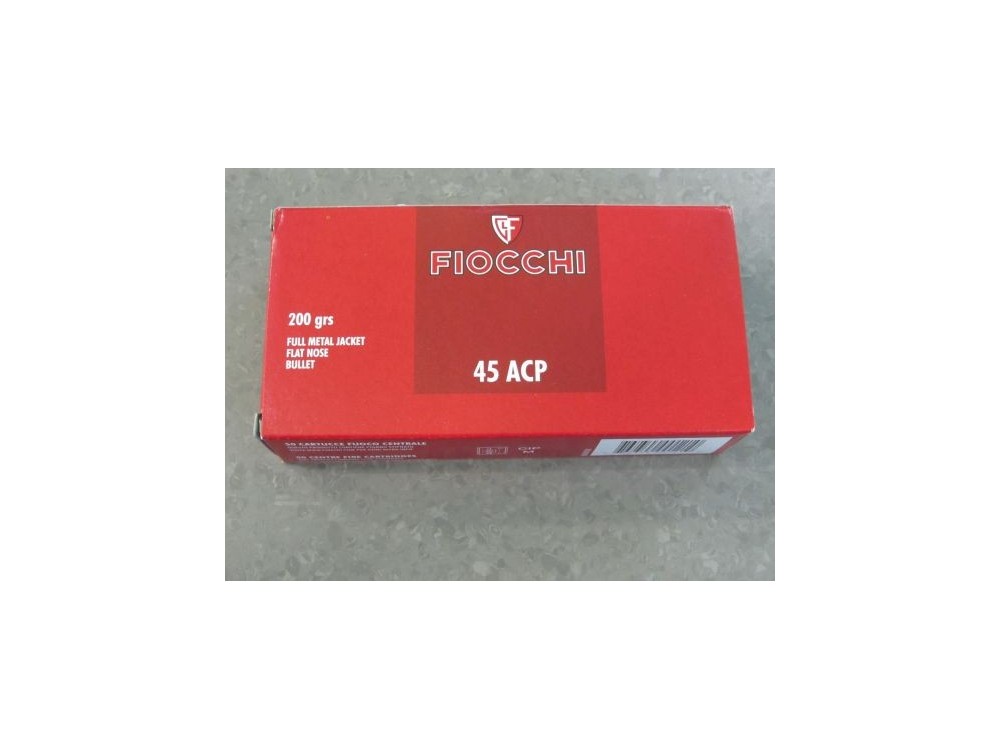 FIOCCHI CARICHE 45ACP FMJFN GR 200