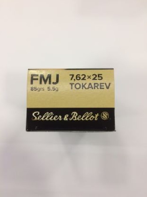 S&B CARICHE 7,62 X 25 TOKAREV