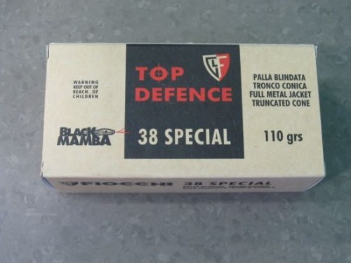 FIOCCHI CARICHE 38 SPL FMJTC 110 GR
