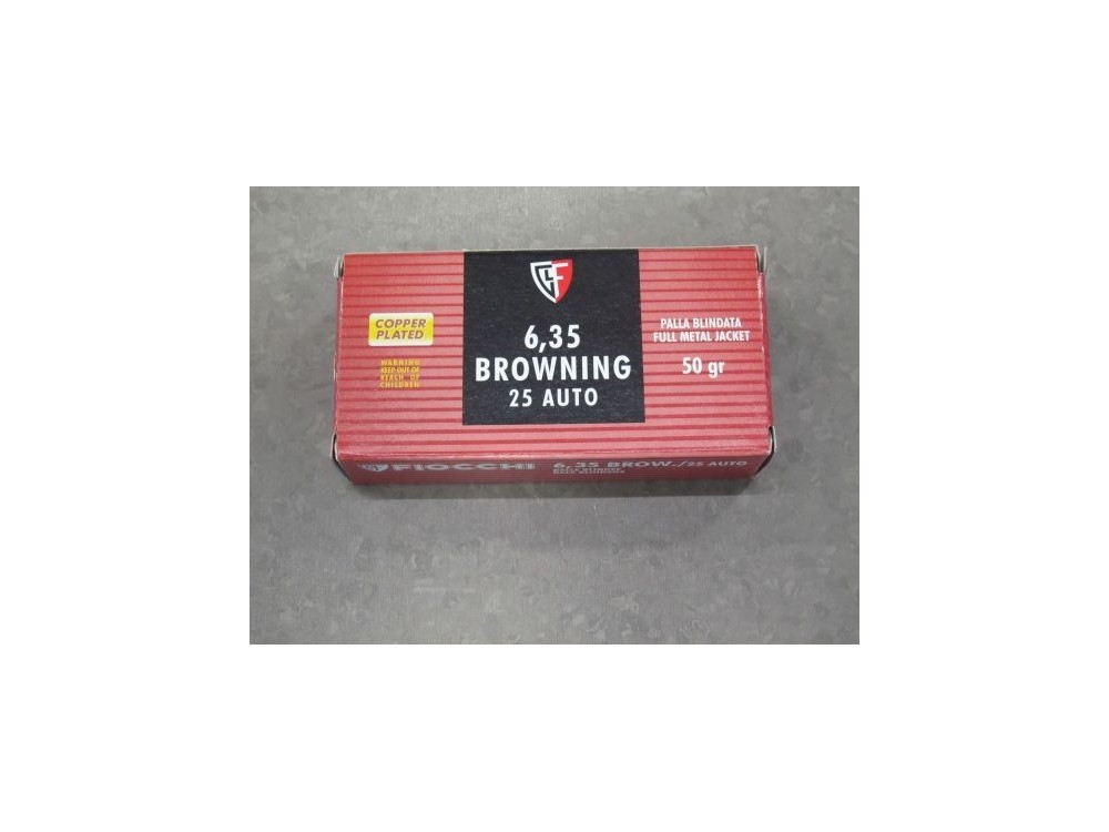 FIOCCHI CARICHE 6,35 FMJ 50 GR