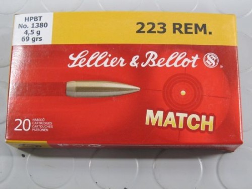 S&B CARICHE 223 REM GR 69 HPBT